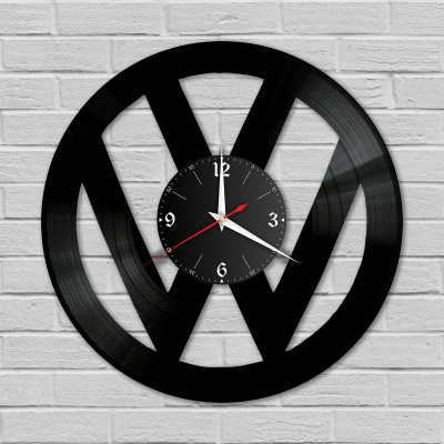 Часы настенные "Volkswagen" из винила, №1