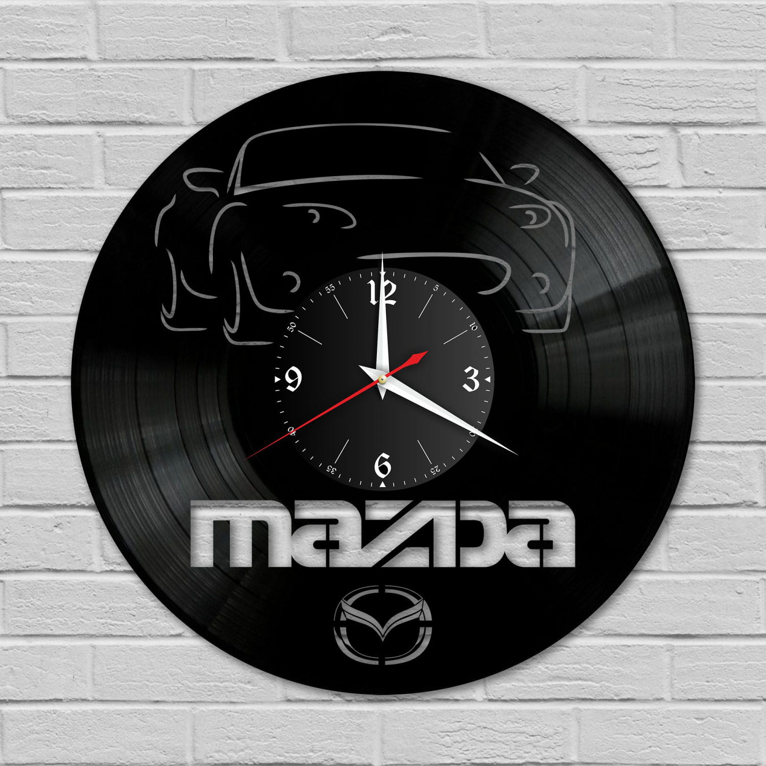 Часы настенные "Mazda" из винила, №1 VC-10419