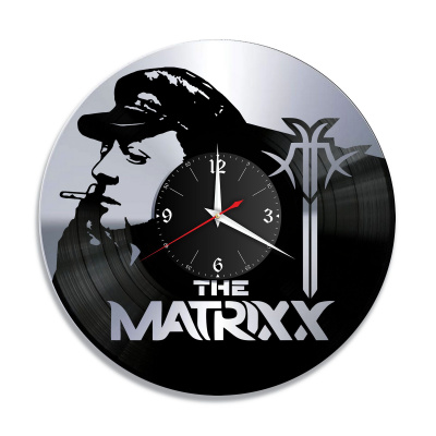 Часы настенные "группа The Matrixx, серебро" из винила, №2