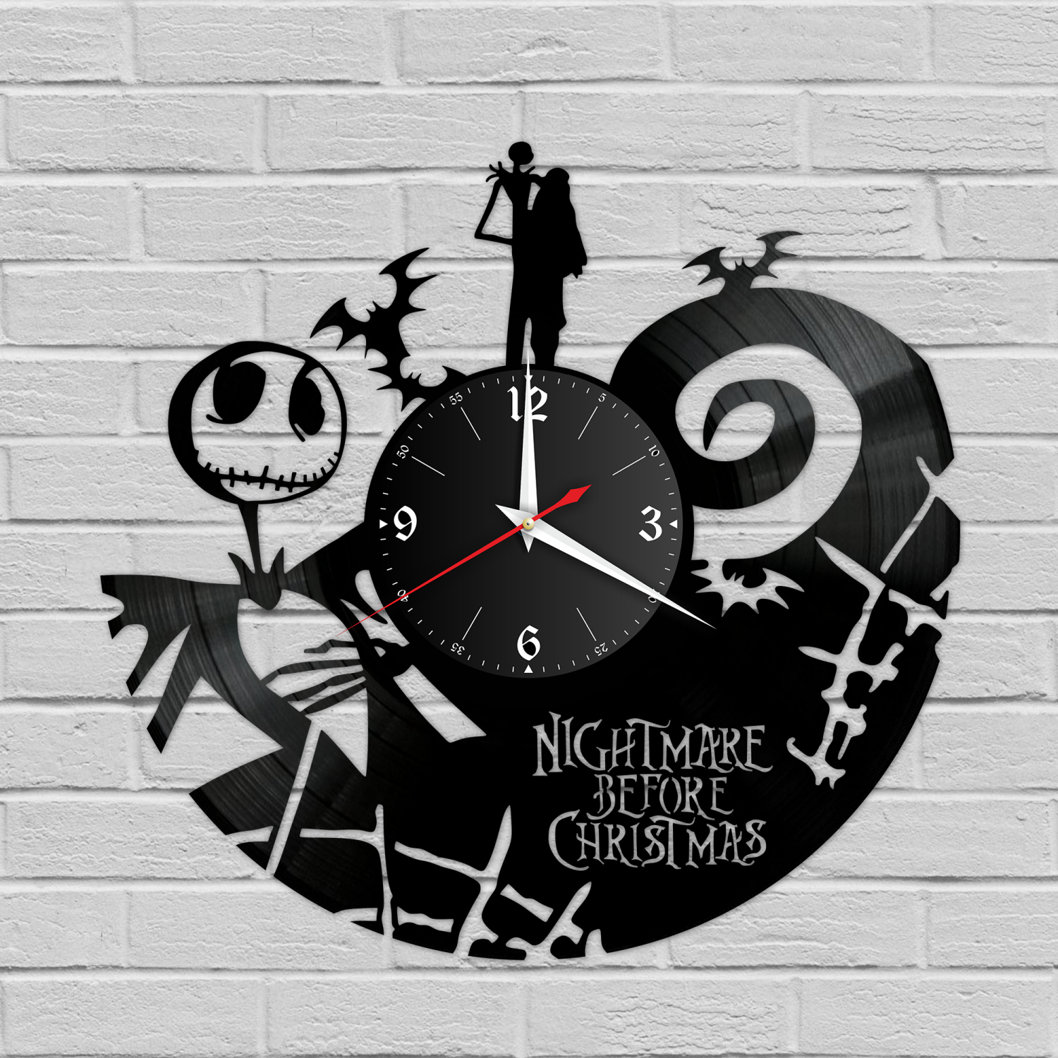 Часы настенные "Кошмар перед Рождеством" из винила, №R1 VC-12129