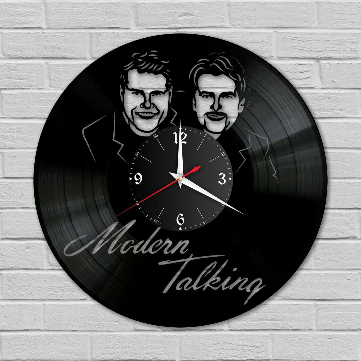 Часы настенные "группа Modern Talking" из винила, №2 VC-10822