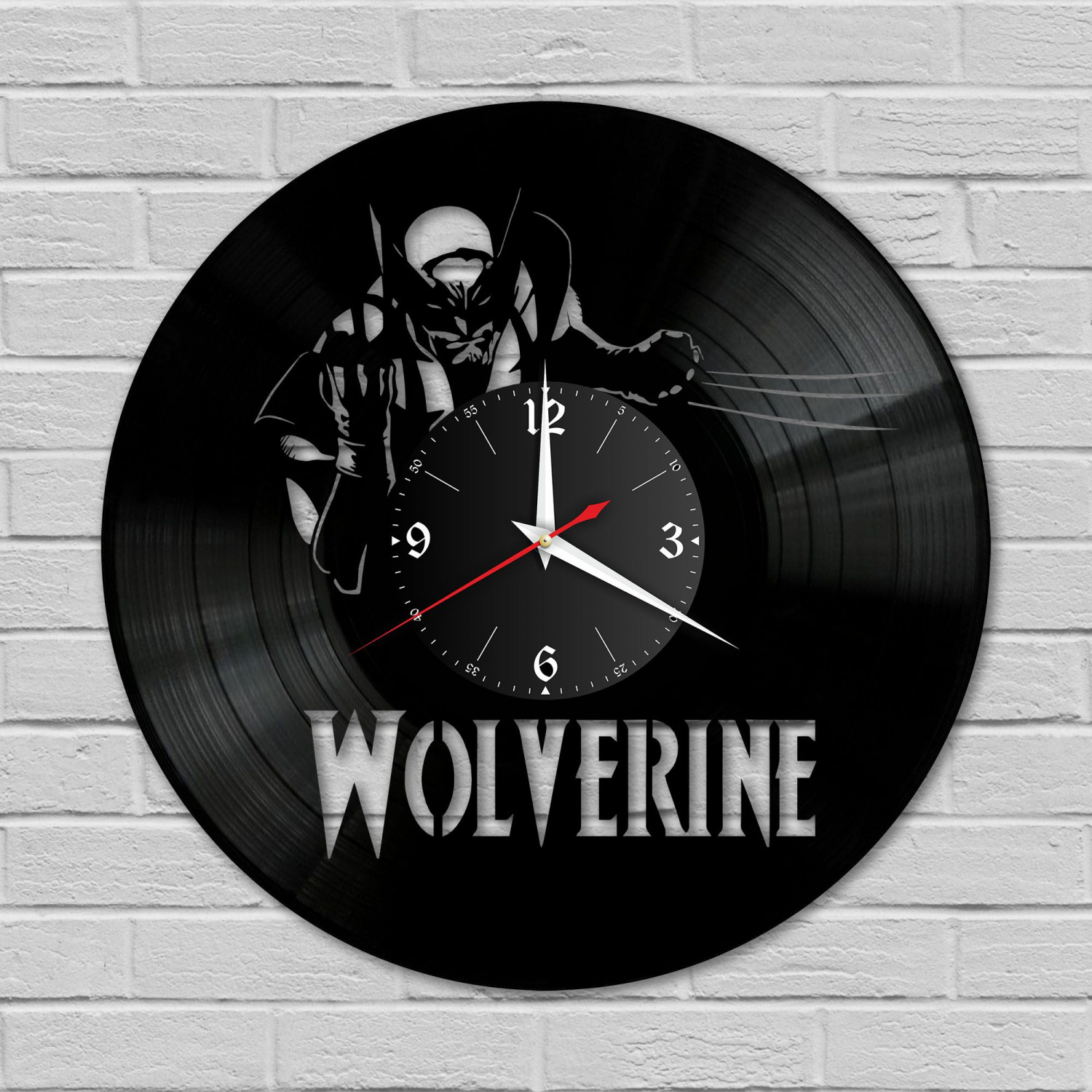 Часы настенные "Wolverine (Росомаха)" из винила, №1 VC-10313