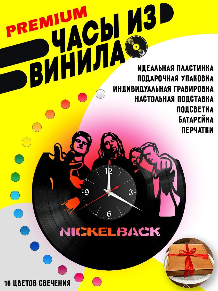 Часы с подсветкой Nickelback / Никельбэк VC-10125-PREM