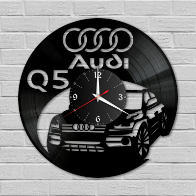 Часы настенные "Audi Q5" из винила, №5