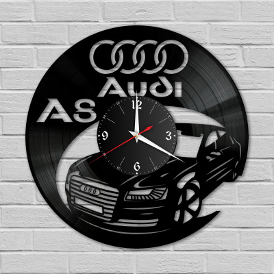 Часы настенные "Audi A8" из винила, №6