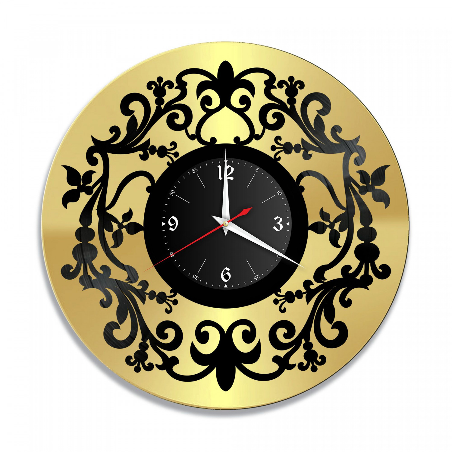 Часы настенные "Декор, золото" из винила, №4 VC-10929-1