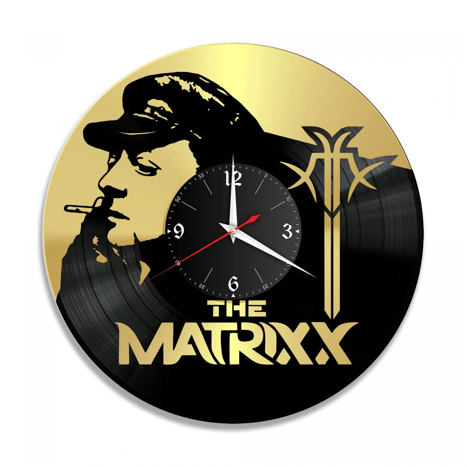 Часы настенные "группа The Matrixx, золото" из винила, №2 VC-10007-1