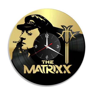 Часы настенные "группа The Matrixx, золото" из винила, №2