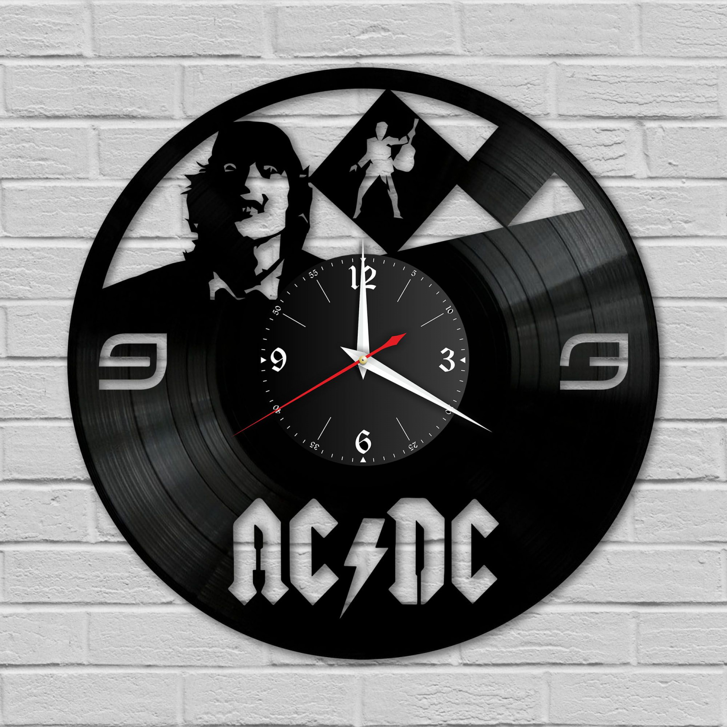 Часы настенные "группа AC DC" из винила, №5 VC-10075