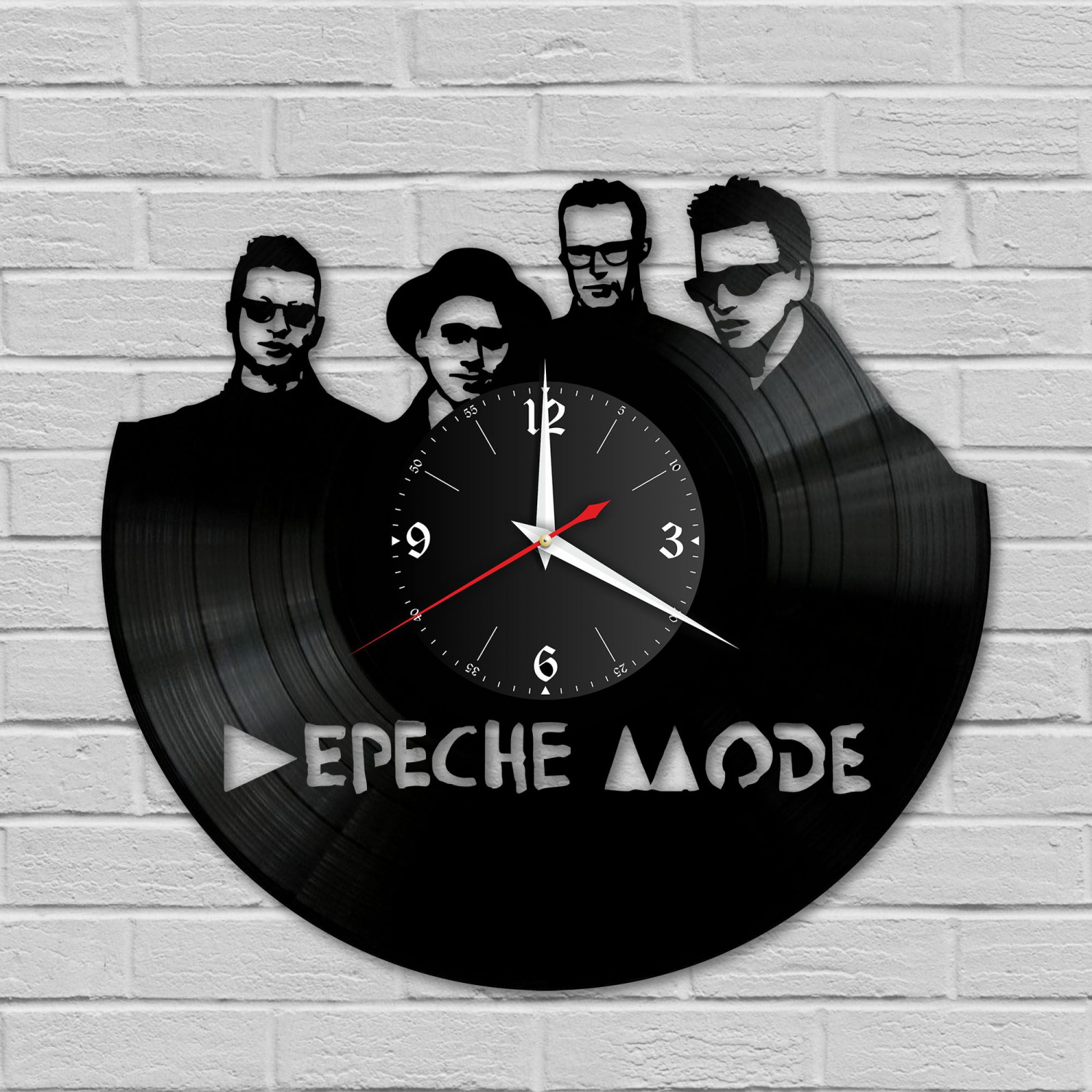 Часы настенные "группа Depeche Mode" из винила, №4 VC-10094