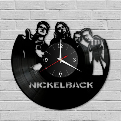 Часы настенные "группа Nickelback" из винила, №1