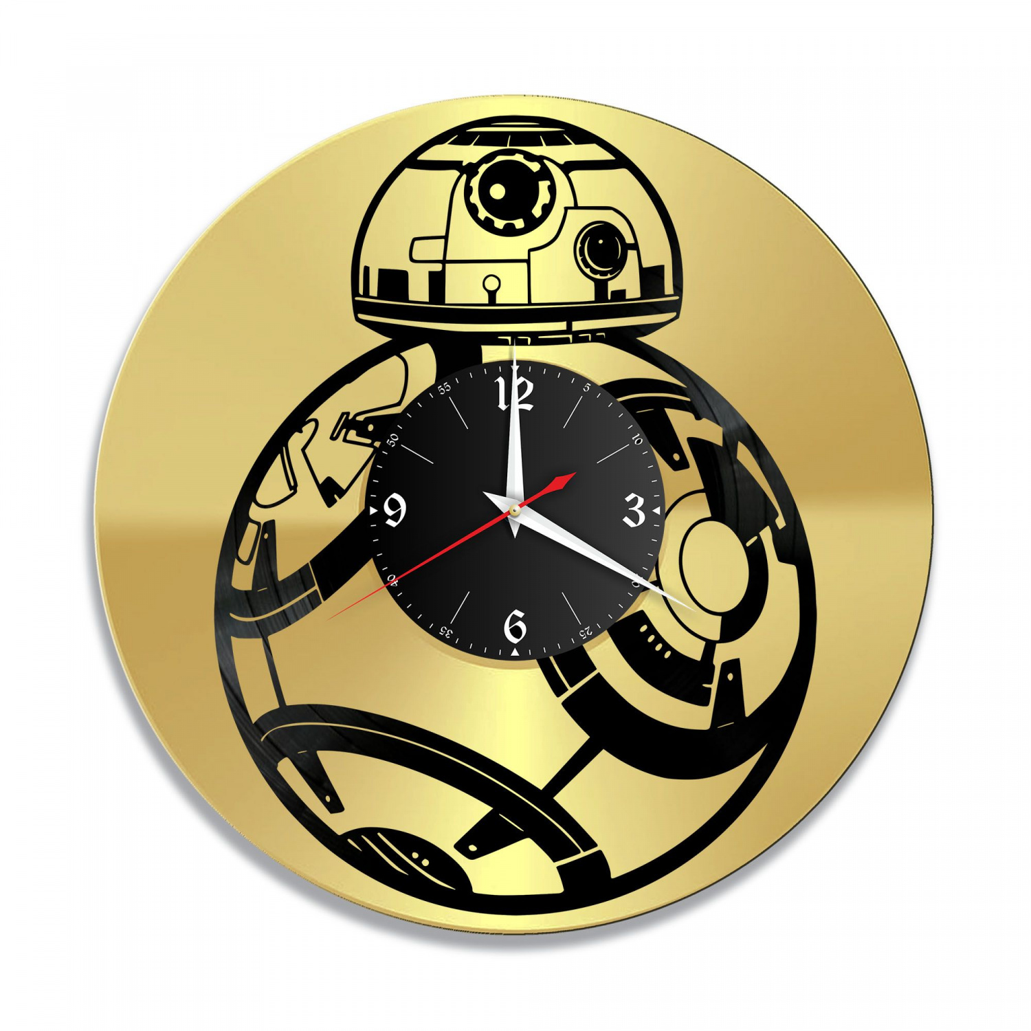 Часы настенные "Звездные Войны (Star Wars), золото" из винила, №8 VC-10933-1
