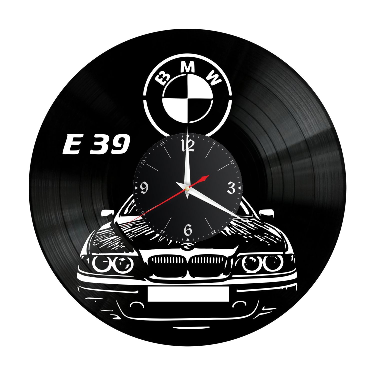 Часы настенные "БМВ (BMW E39)" из винила, №9 VC-12205
