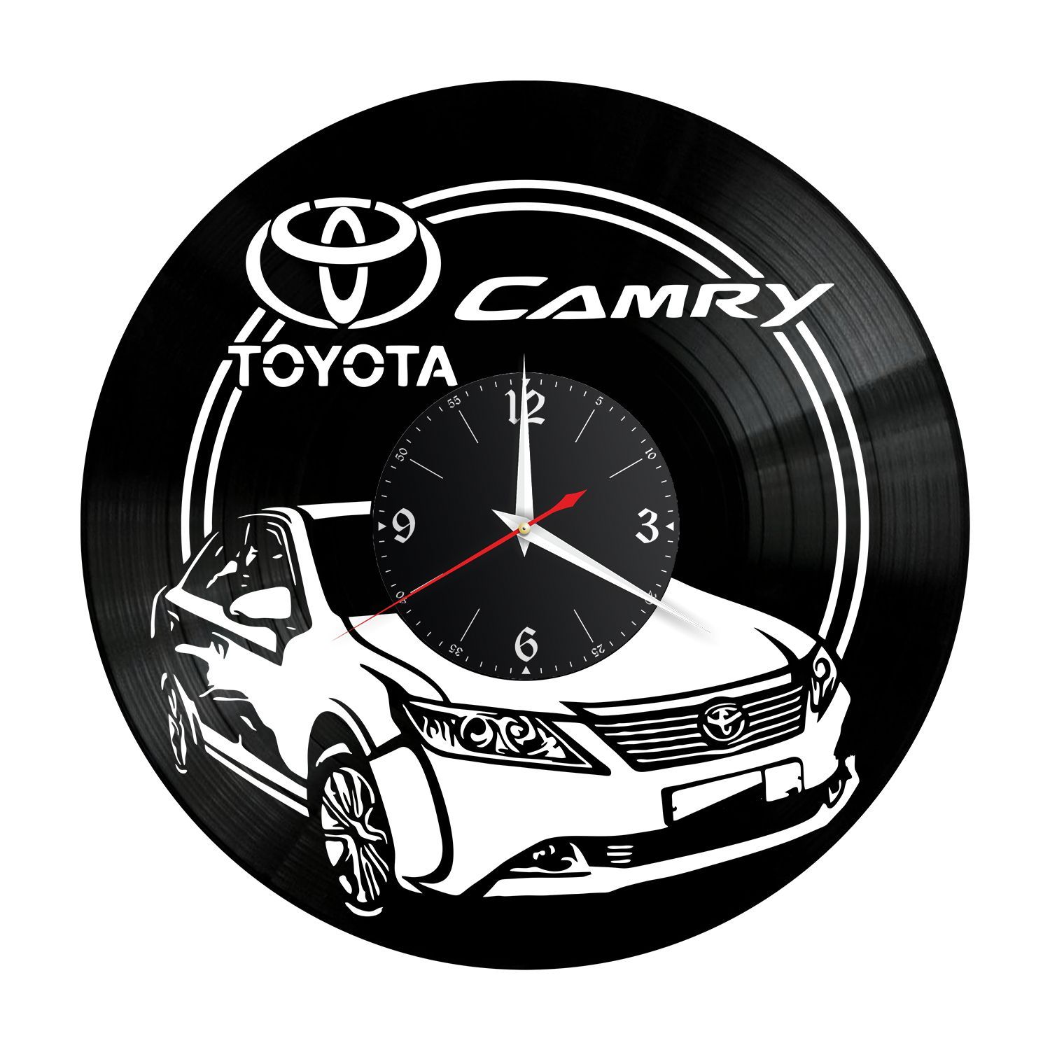 Часы настенные "Тойота Camry (Toyota)" из винила, №5 VC-12240