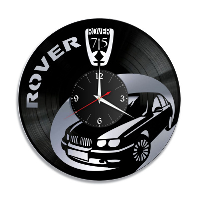 Часы настенные "Rover 75, серебро" из винила, №1
