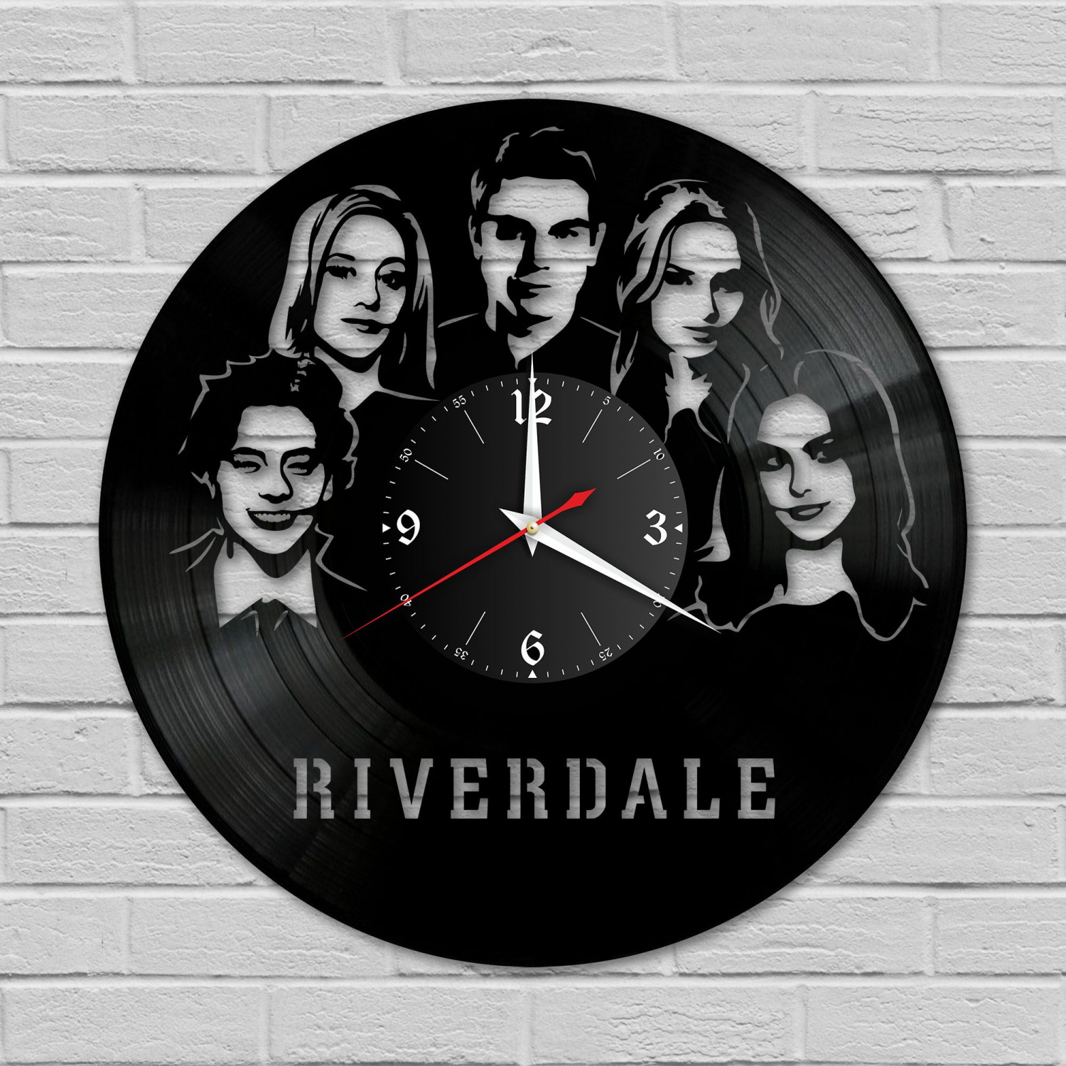 Часы настенные "Riverdale" из винила, №1 VC-10350