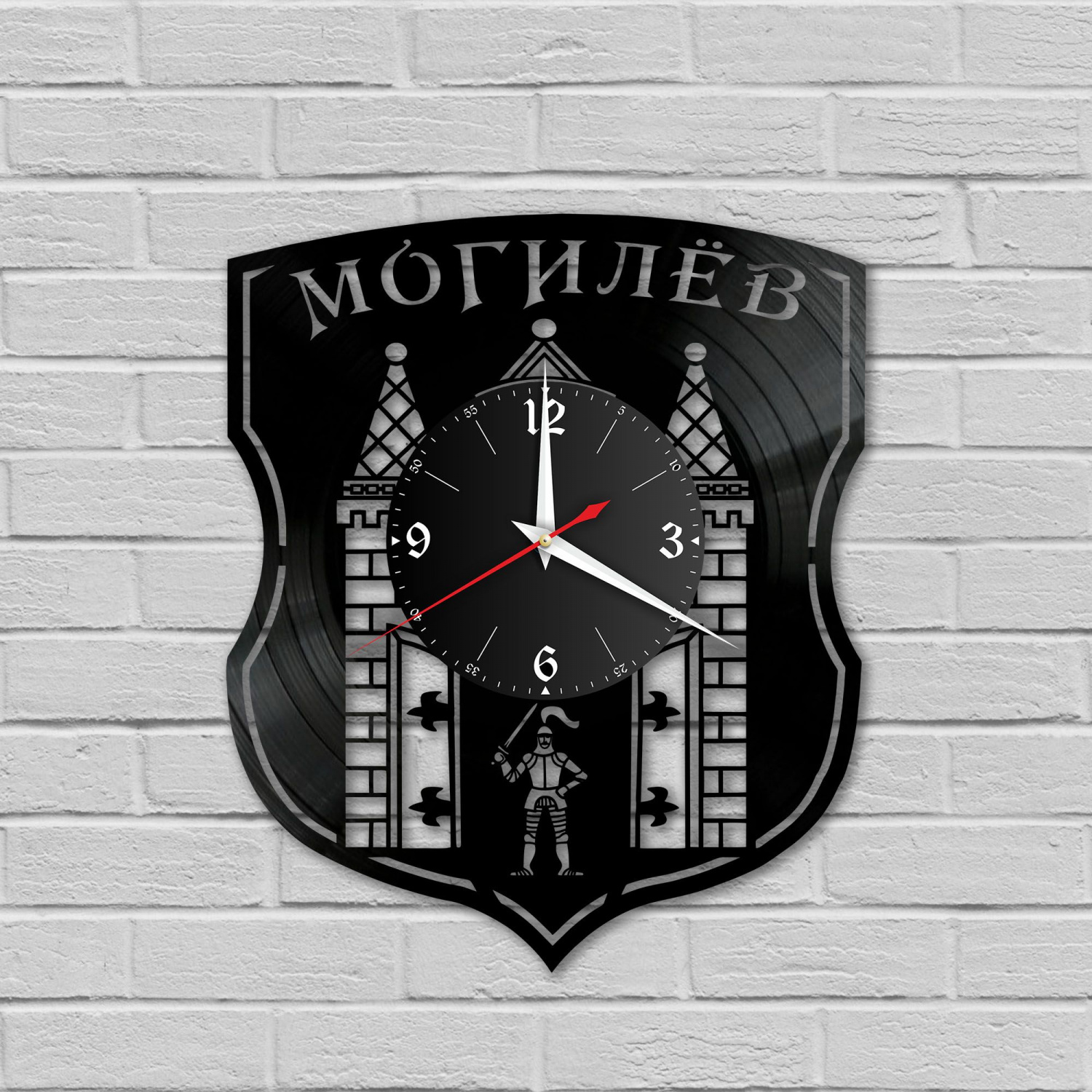 Часы настенные "город Могилев" из винила, №1 VC-10465