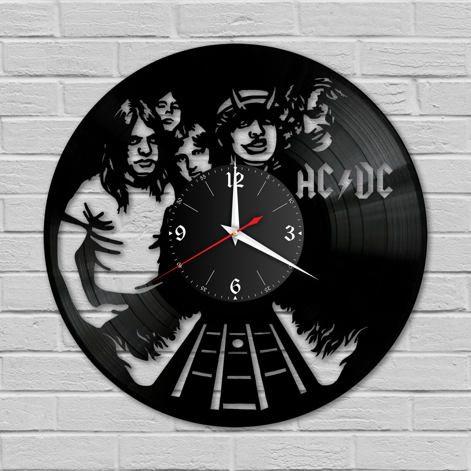 Часы настенные "группа AC DC" из винила, №3 VC-10073
