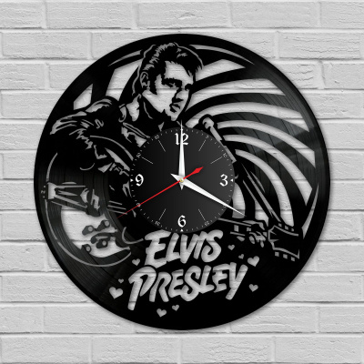Часы настенные "Элвис Пресли (Elvis Presley)" из винила, №1