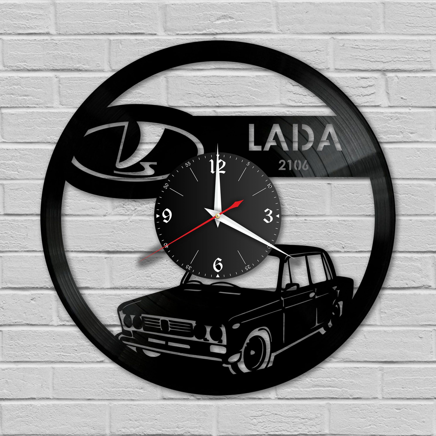 Часы настенные "Lada" из винила, №1 VC-10417