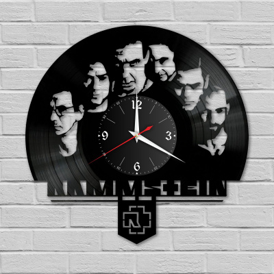 Часы настенные "группа Rammstein" из винила, №1