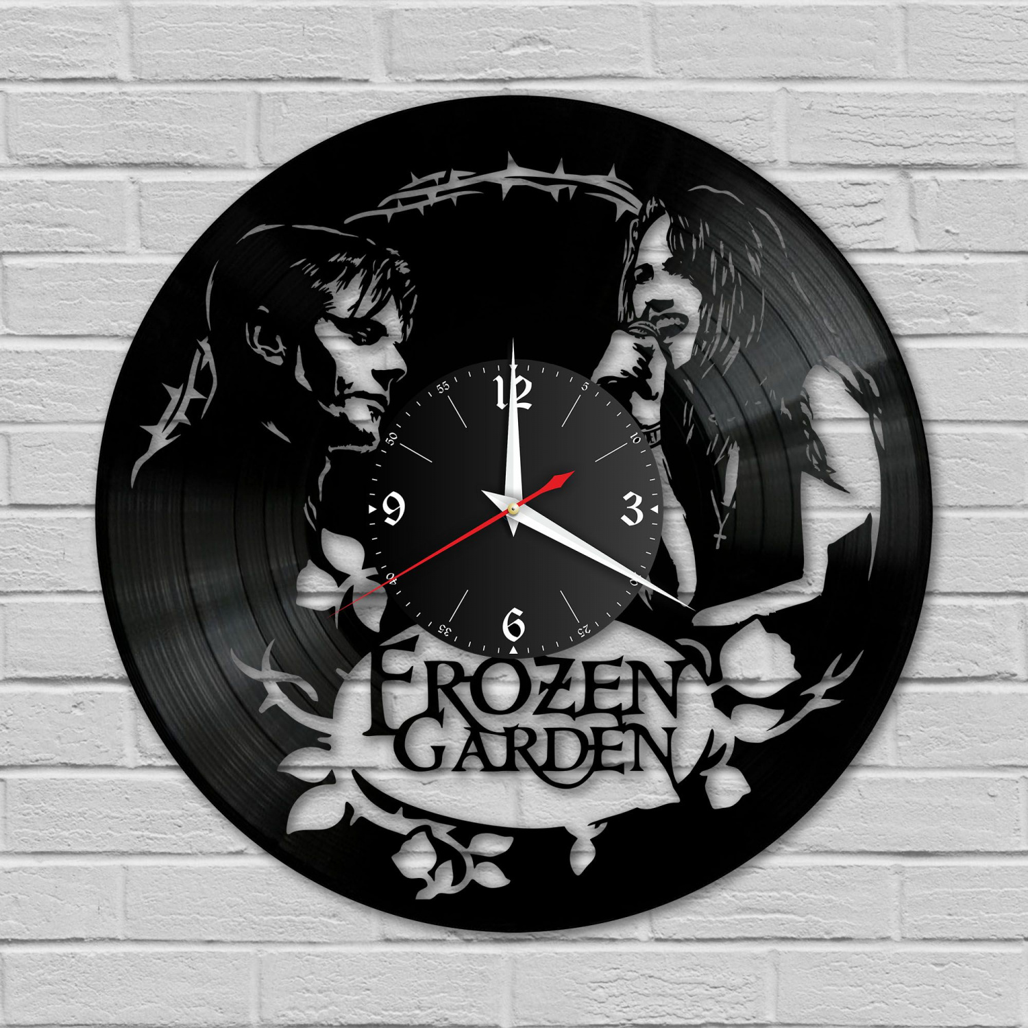 Часы настенные "группа Frozen Garden" из винила, №1 VC-10815