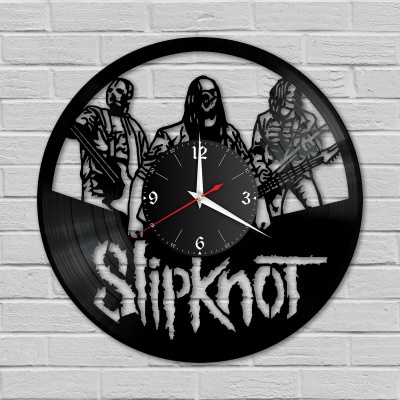 Часы настенные "группа Slipknot" из винила, №4