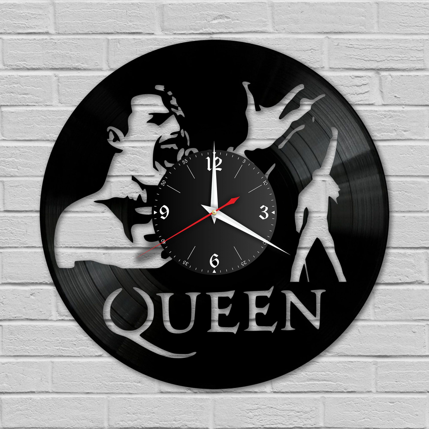Часы настенные "группа Queen" из винила, №6 VC-10140