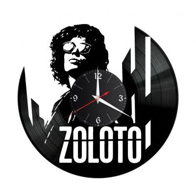 Часы настенные "Группа ZOLOTO" из винила, №1