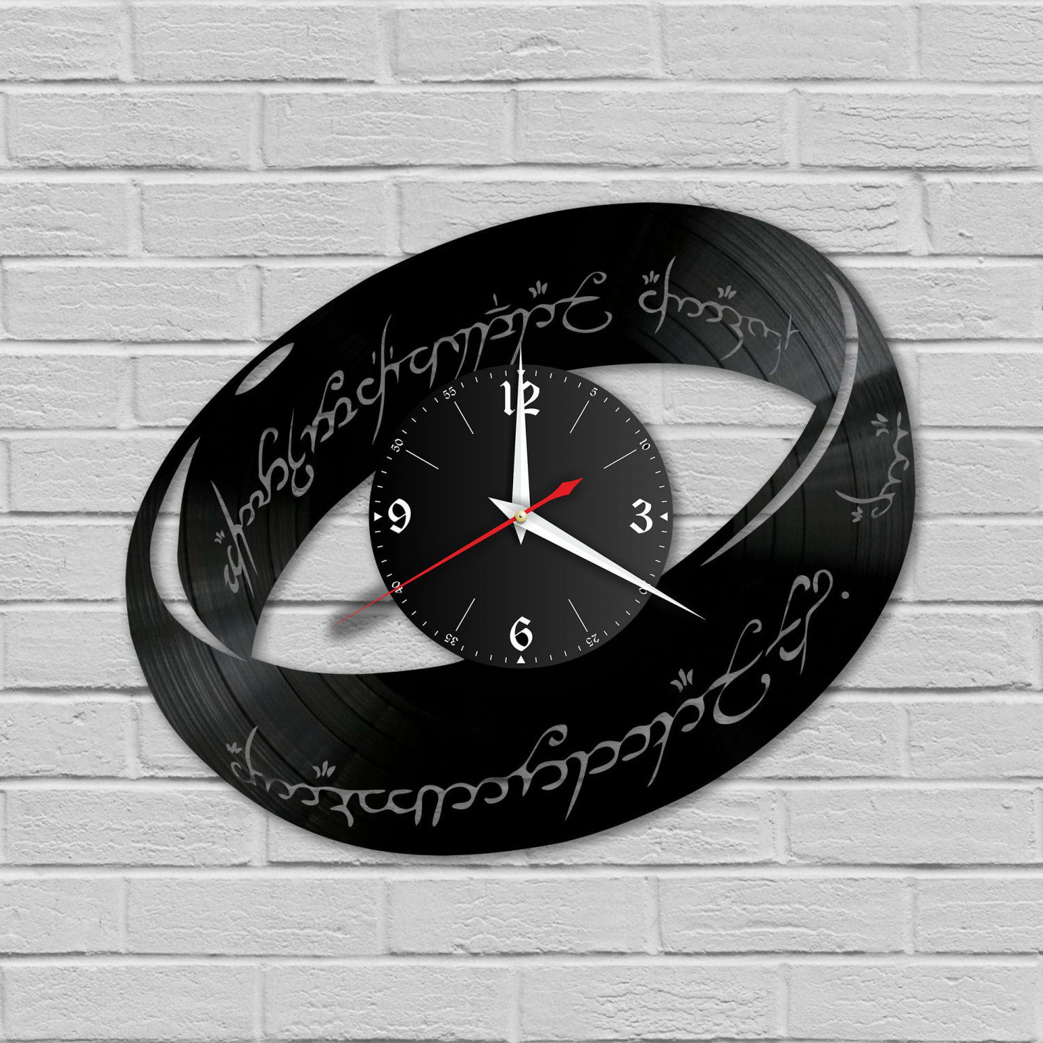 Часы настенные "Властелин колец" из винила, №1 VC-10353