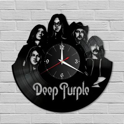 Часы настенные "группа Deep Purple" из винила, №2
