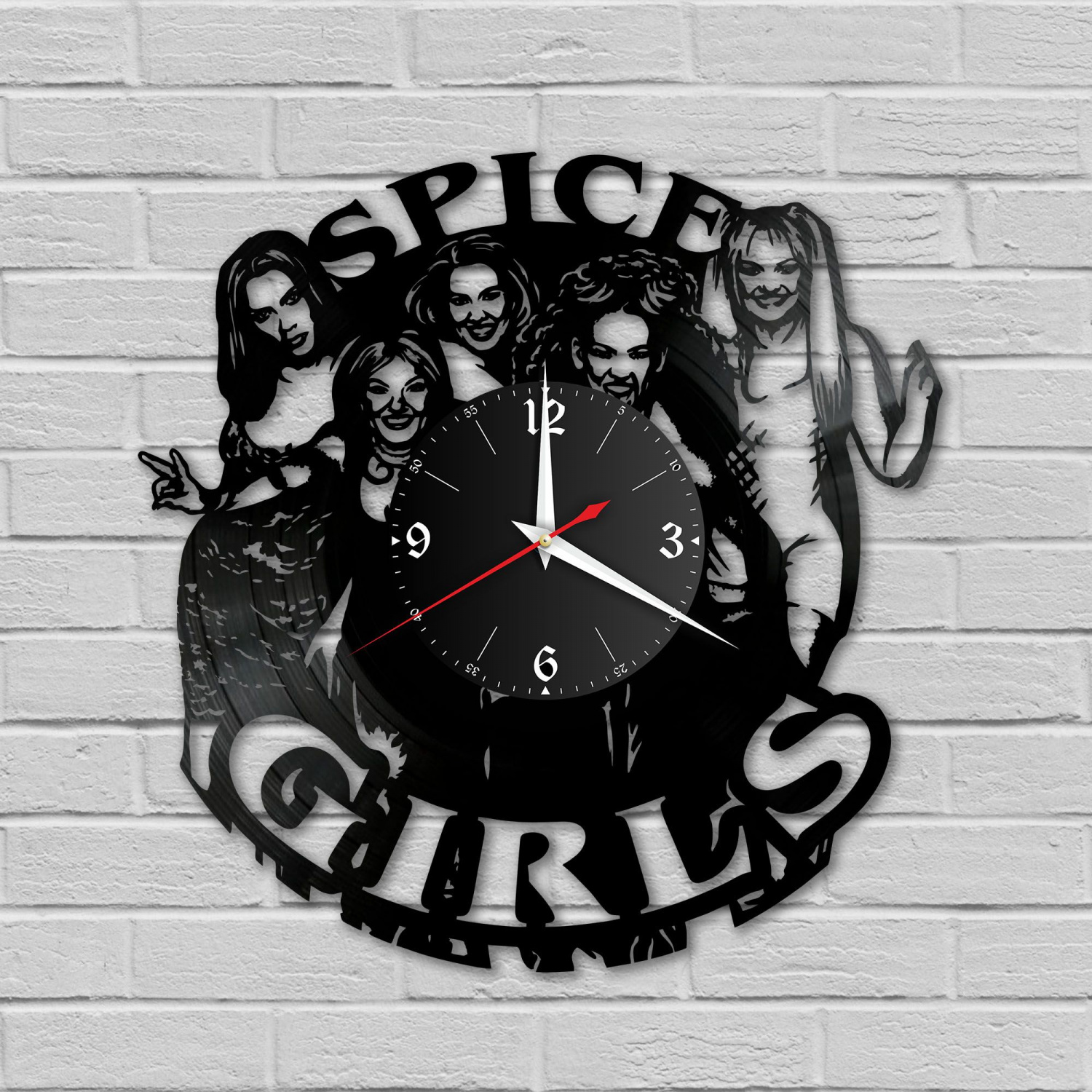 Часы настенные "группа Spice Girls" из винила, №1 VC-10992