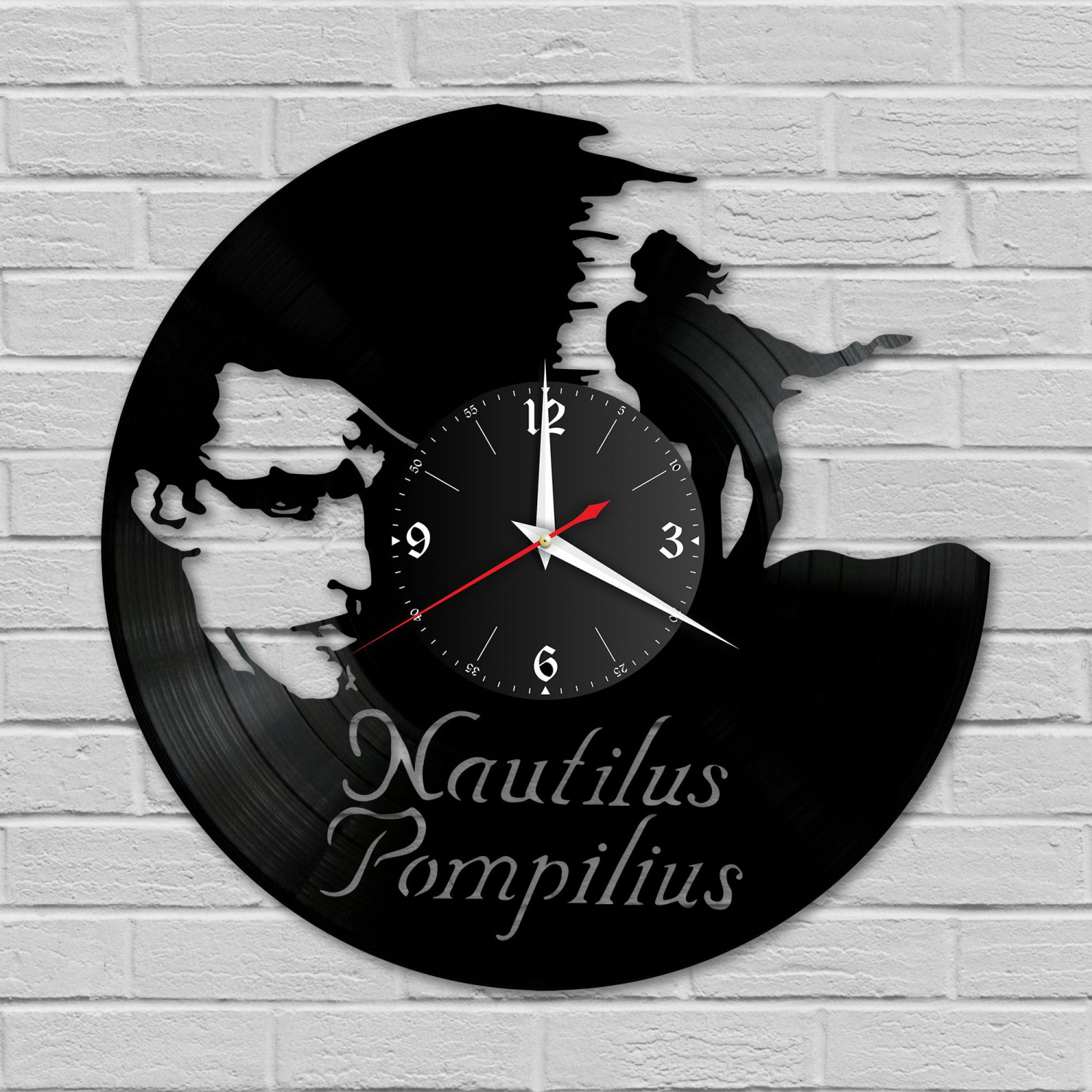 Часы настенные "Наутилус Помпилиус" из винила, №1 VC-10057