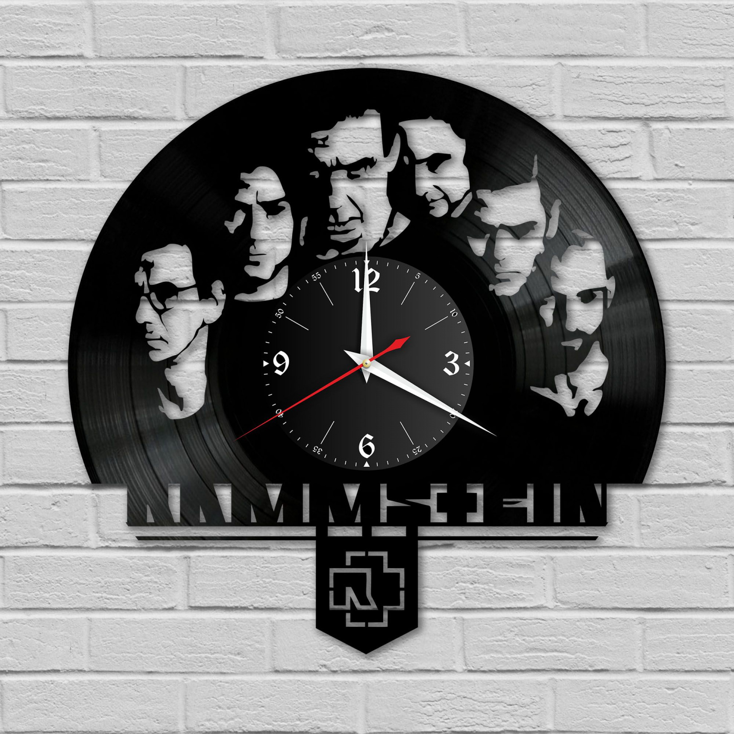 Часы настенные "группа Rammstein" из винила, №1 VC-10145