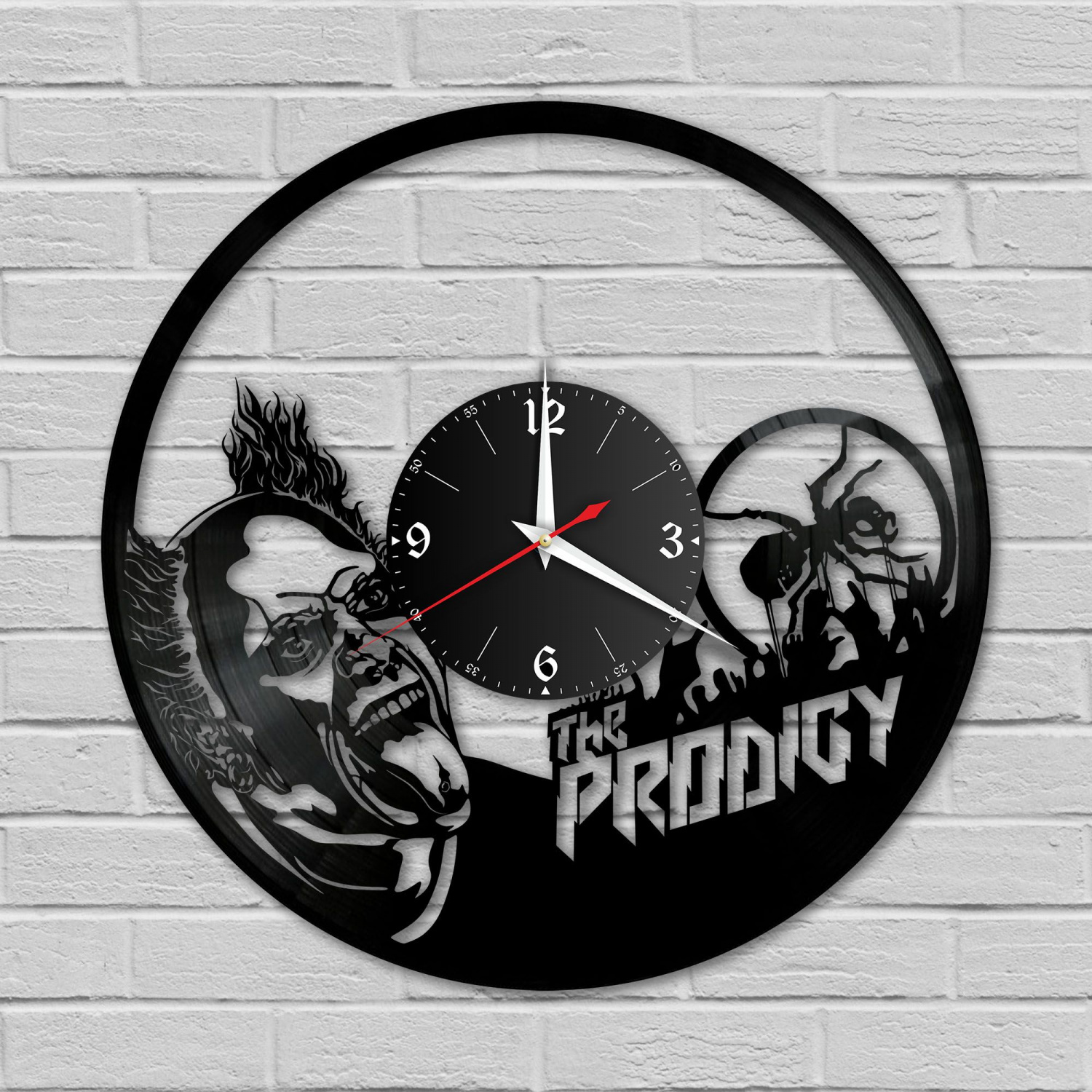 Часы настенные "группа The Prodigy" из винила, №2 VC-10228