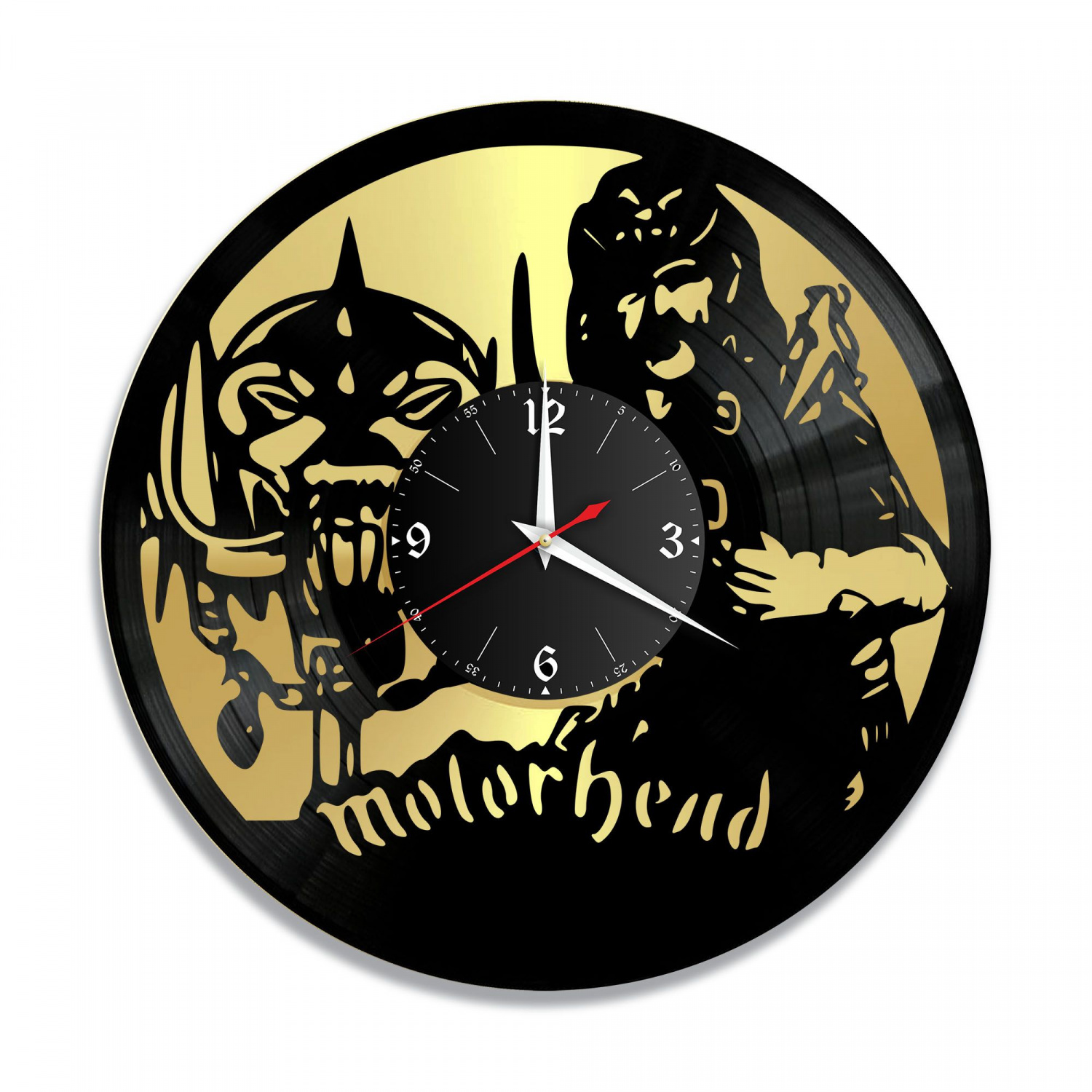 Часы настенные "группа Motorhead, золото" из винила, №1 VC-10121-1
