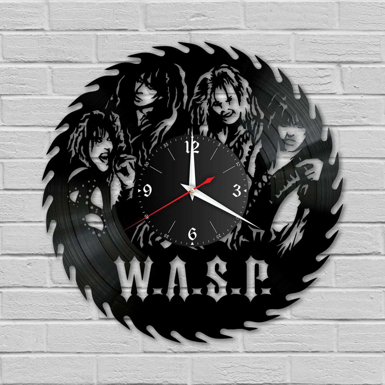 Часы настенные "группа WASP" из винила, №1 VC-10176