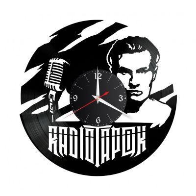 Часы настенные "Радио Тапок" из винила, №1