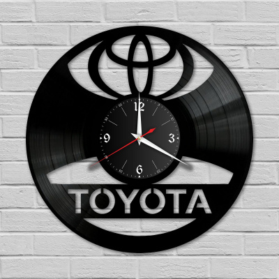 Часы настенные "Toyota" из винила, №1