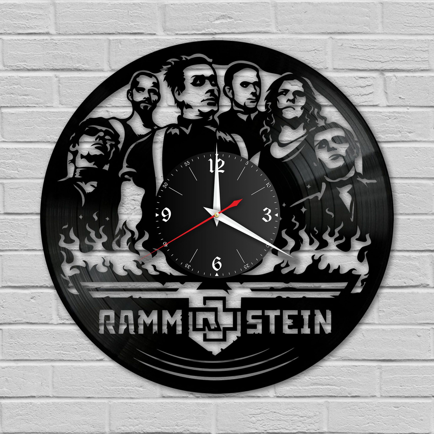 Часы настенные "группа Rammstein" из винила, №2 VC-10146