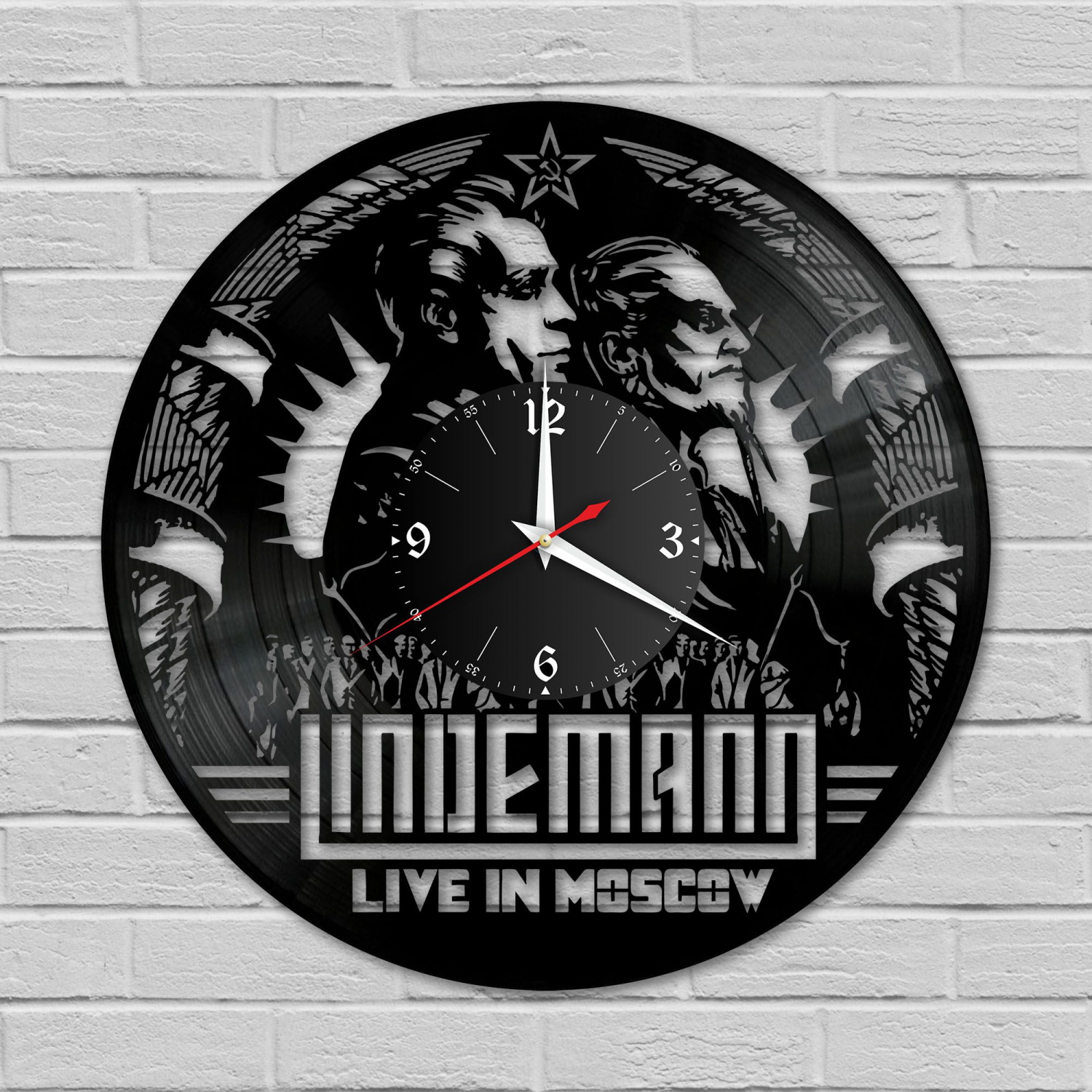 Часы настенные "Lindemann" из винила, №1 VC-10818