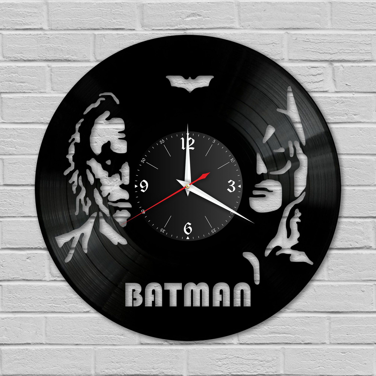 Часы настенные "Бэтмен (Batman)" из винила, №1 VC-10314