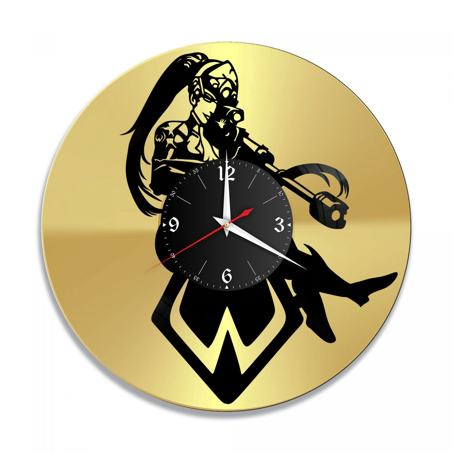 Часы настенные "Overwatch, золото" из винила, №1 VC-10560-1