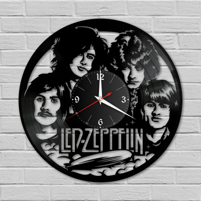 Часы настенные "группа Led Zeppelin" из винила, №2