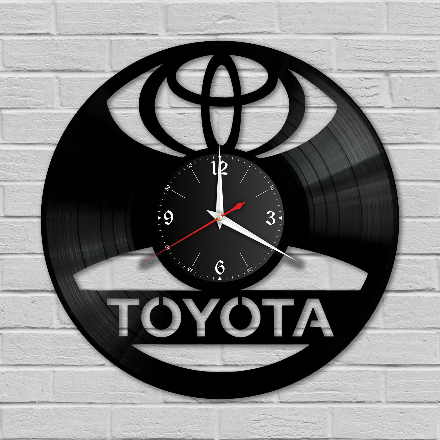 Часы настенные "Toyota" из винила, №1 VC-10428
