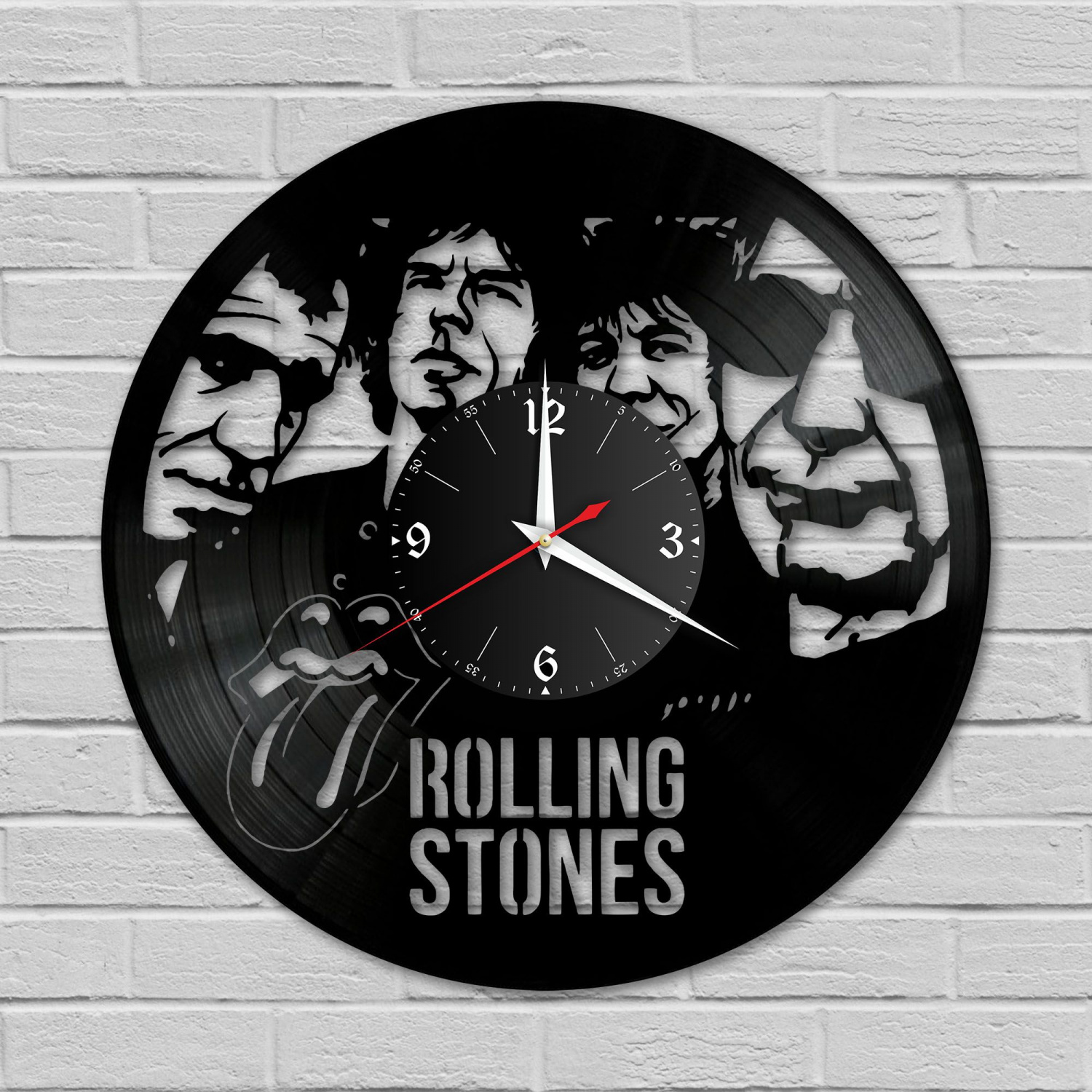 Часы настенные "группа Rolling Stones" из винила, №4 VC-10157