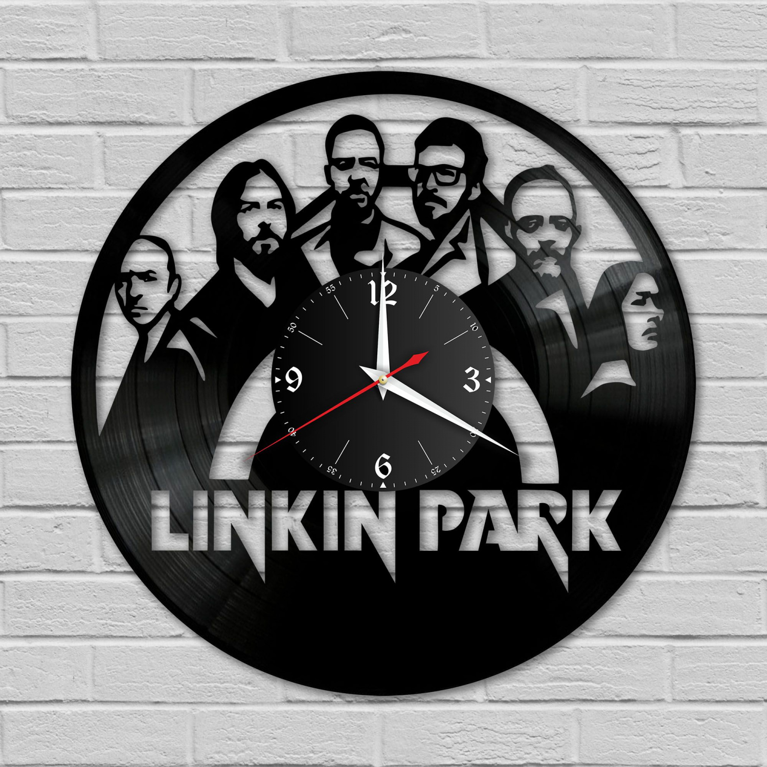 Часы настенные "группа Linkin Park" из винила, №4 VC-10112