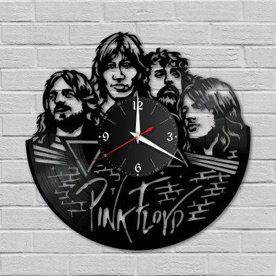 Часы настенные "группа Pink Floyd" из винила, №1