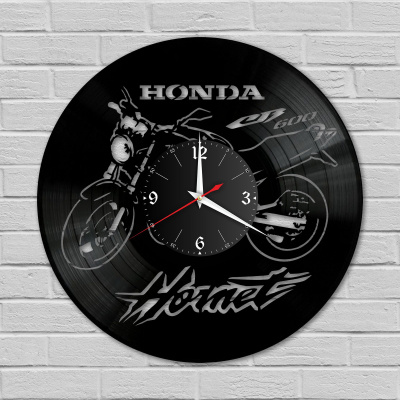 Часы настенные "Мото (Honda CB 600 F Hornet)" из винила, №16