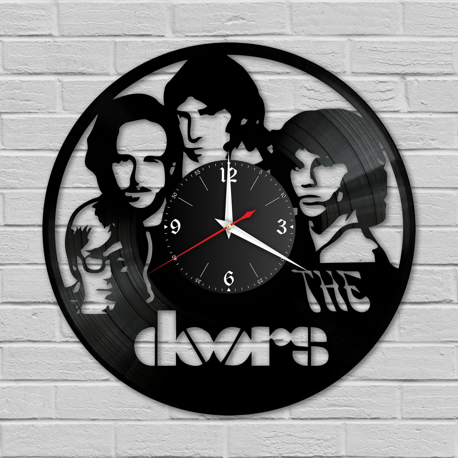 Часы настенные "группа The Doors" из винила, №1 VC-10170